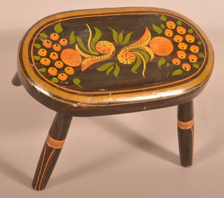 Pennsylvania 19th Century Painted Footstool.