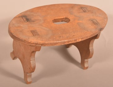 Pennsylvania 19th Century Walnut Footstool.