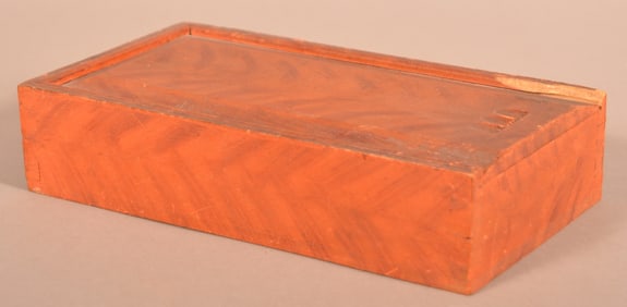 PA 19th C. Paint-Decorated Softwood Candle Box.