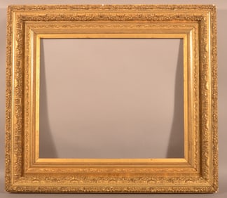 Antique Ornate Portrait Size Goldleaf Frame.