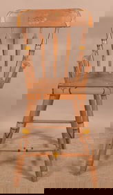 Pennsylvania Arrow-Back Plank Seat Side Chair.