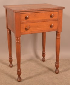 Pennsylvania Federal Walnut 2-Drawer Stand.