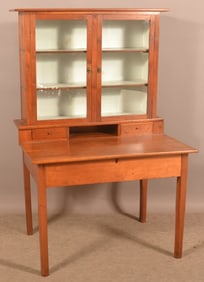 American 19th Century Walnut Plantation Desk.