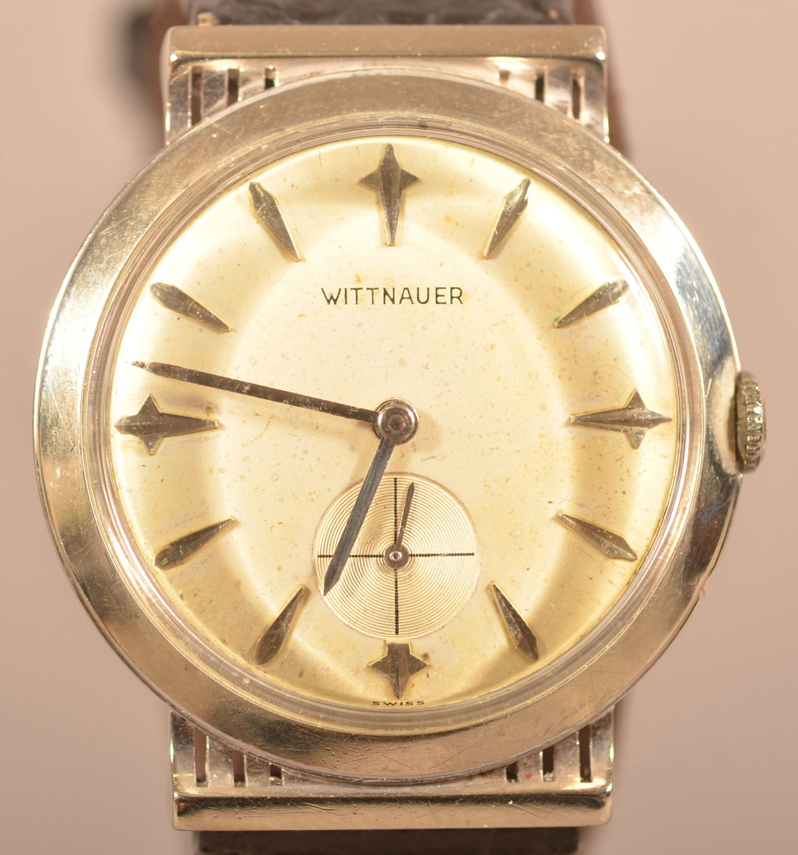 Wittnauer 14K White Gold Men's Wristwatch. (1 of 6)