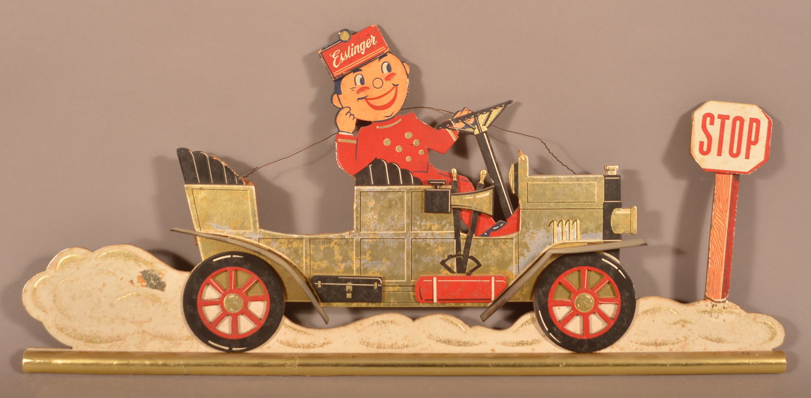 Vintage Esslinger Beer Cardboard and Tin Sign. (1 of 4)