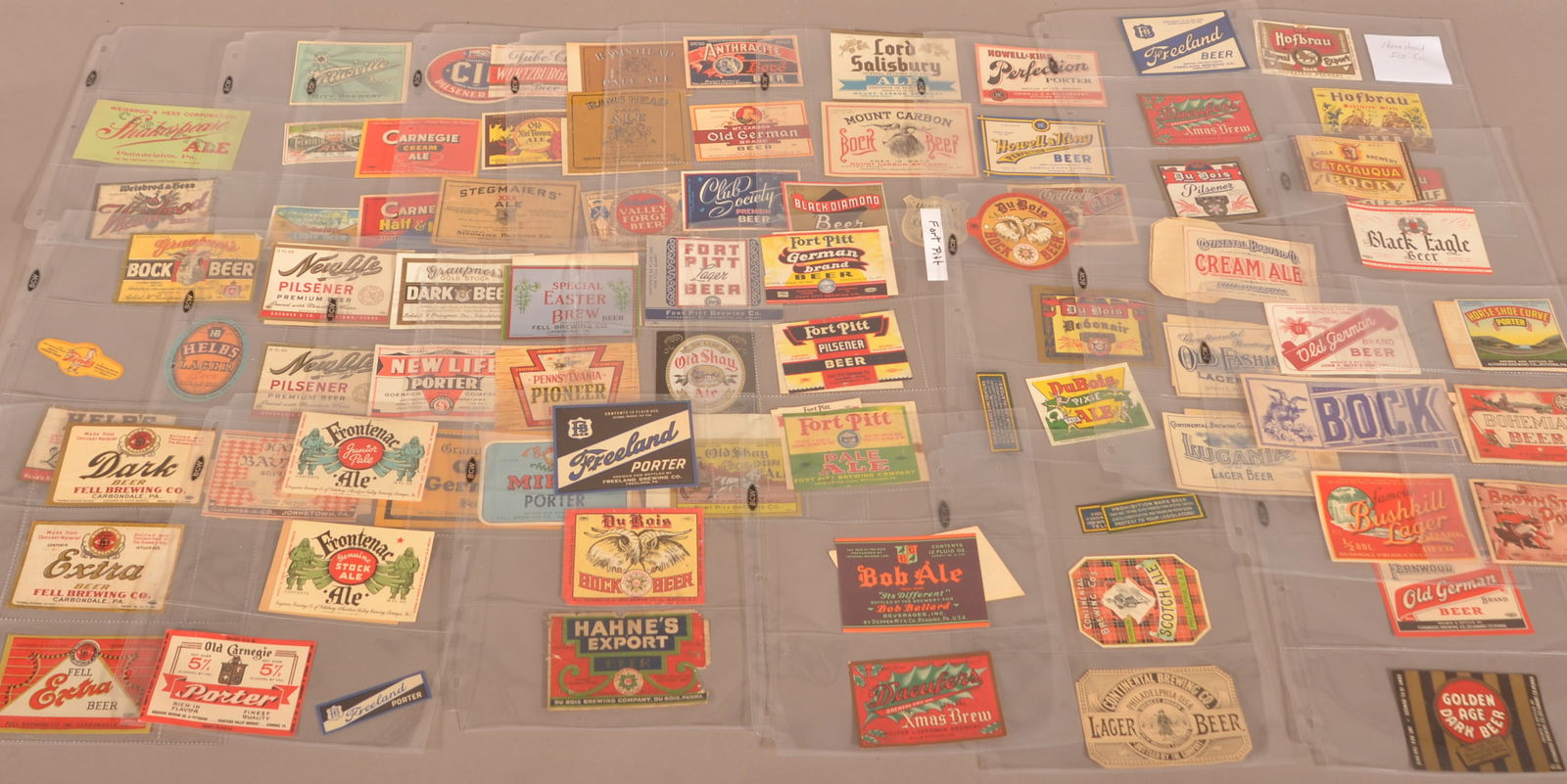Large Variety of Vintage Pennsylvania Beer Bottle Labels. (1 of 7)
