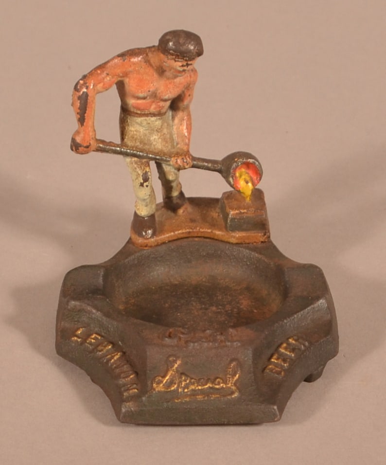 P & H Brewing Co. Special Beer Cast Iron Ashtray. (1 of 5)