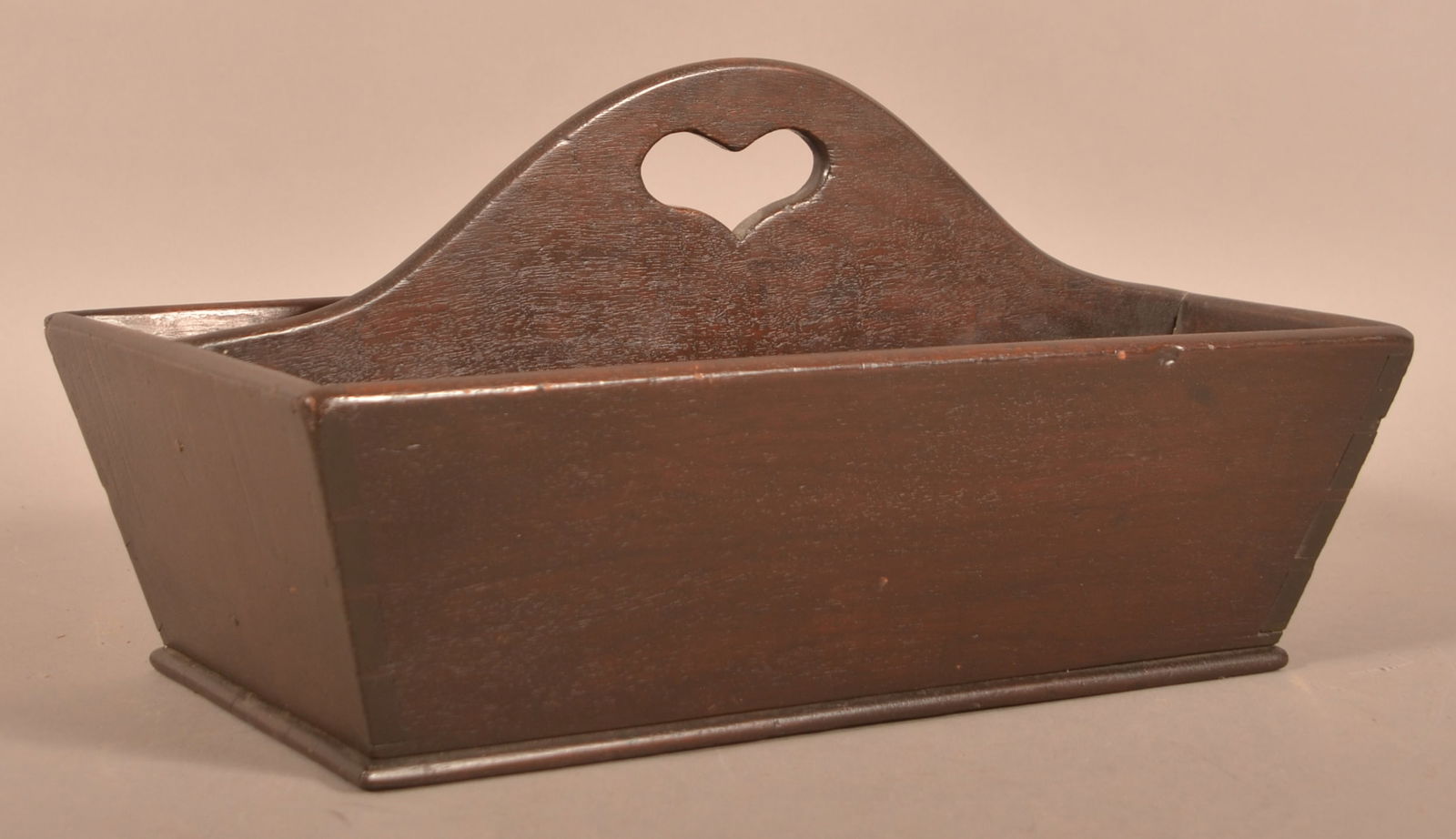 Pennsylvania 19th C. Mahogany Utensil Carrier. (1 of 5)