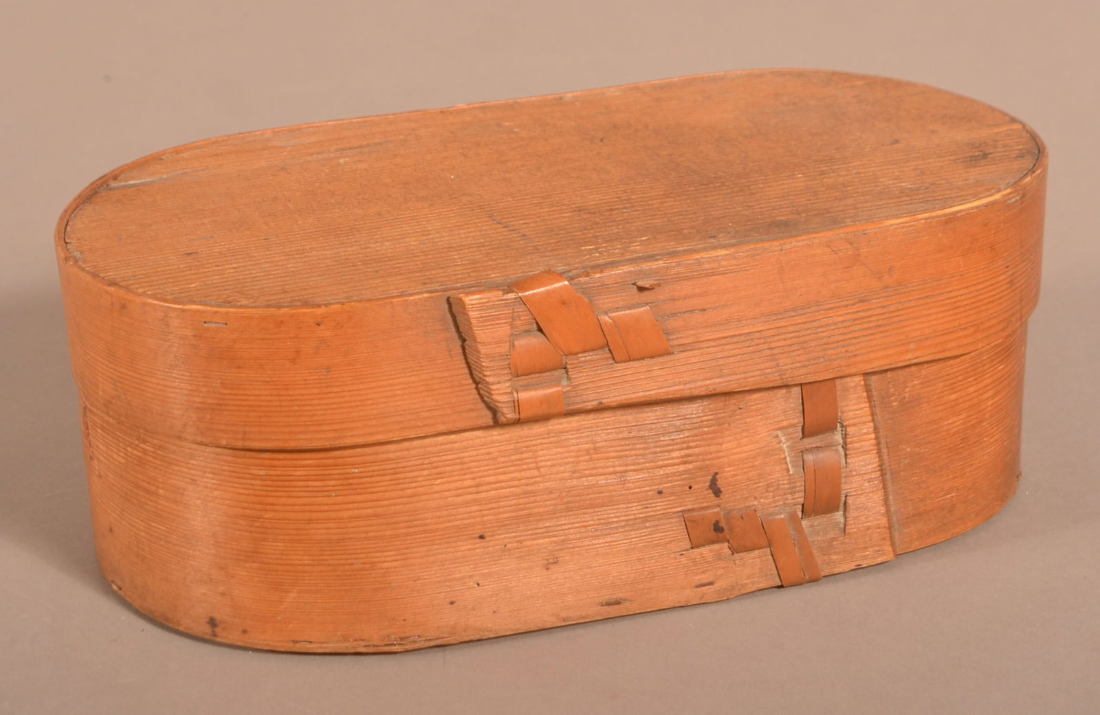 19th Century Continental Bentwood Band Box. (1 of 6)