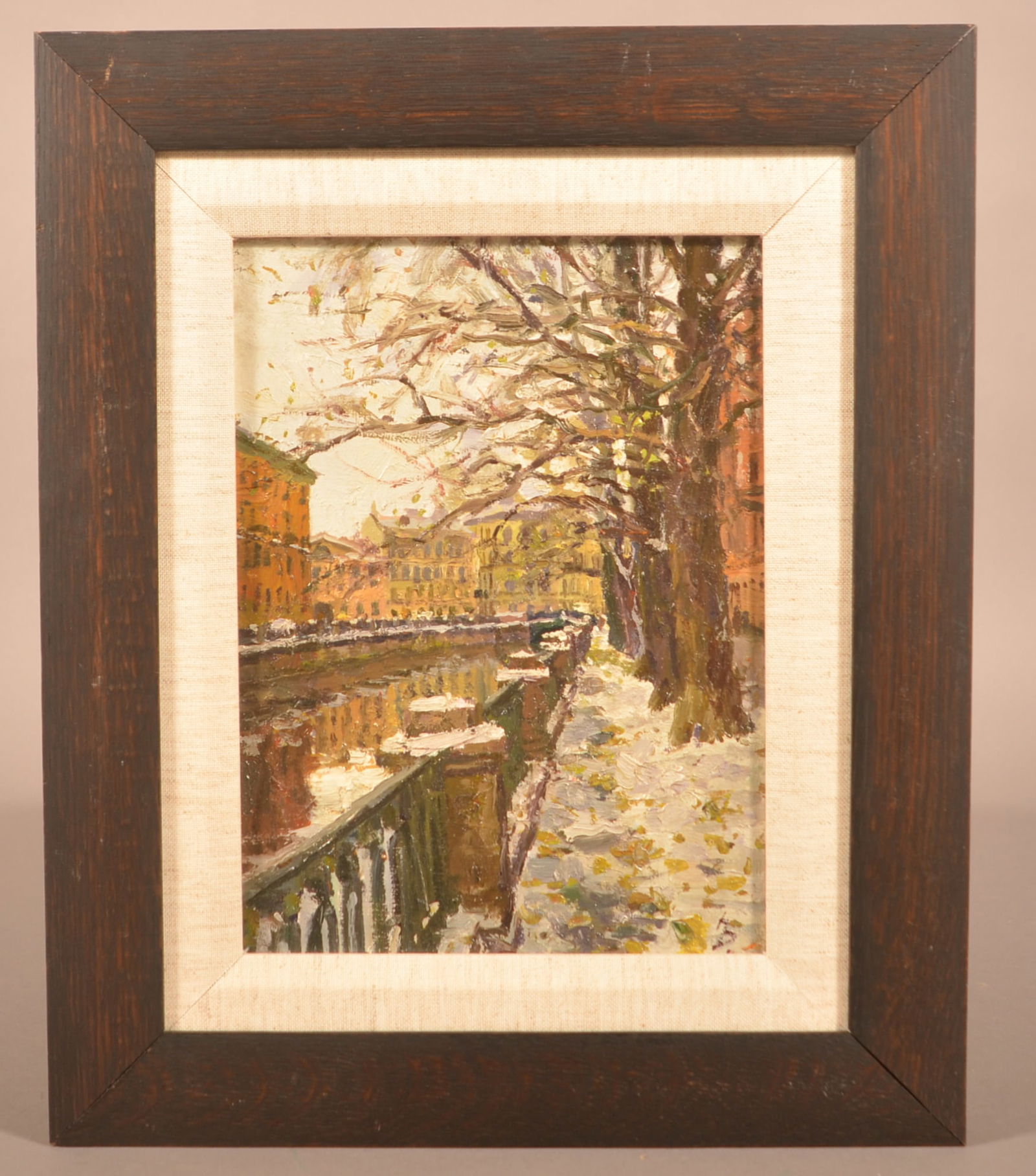 Oil on Canvas Griboedov Canal Scene Painting. (1 of 5)