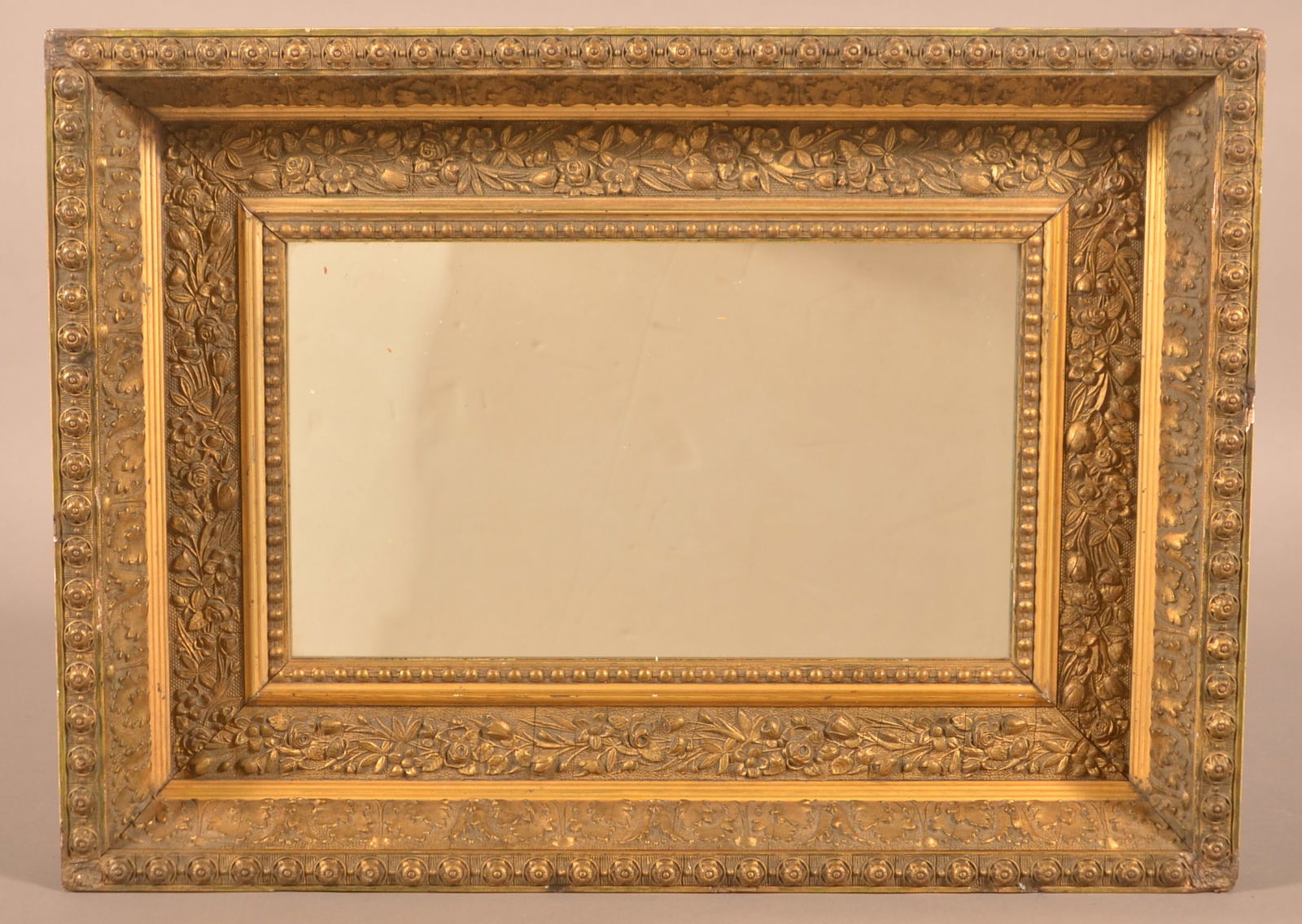 19th Century Ornate Gilt-Molded Frame Mirror. (1 of 4)