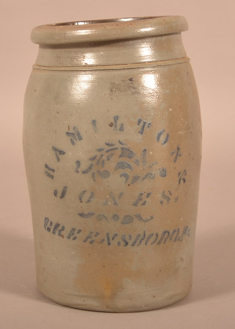 Hamilton & Jones, Greensboro, PA Stoneware Jar. (1 of 3)