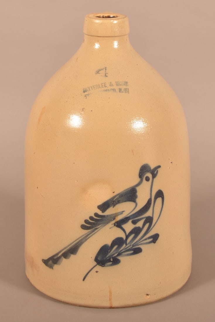 Satterlee & Mory Ft. Edward, NY Stoneware Jug. (1 of 6)
