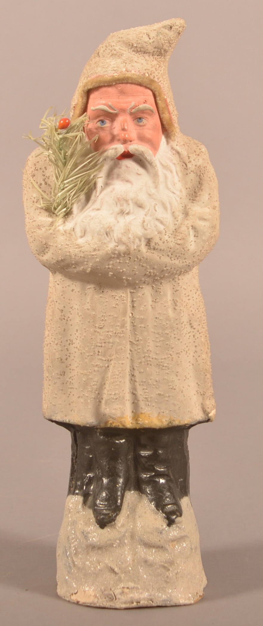 Antique Mica Flecked White Robe Belsnickel. (1 of 4)