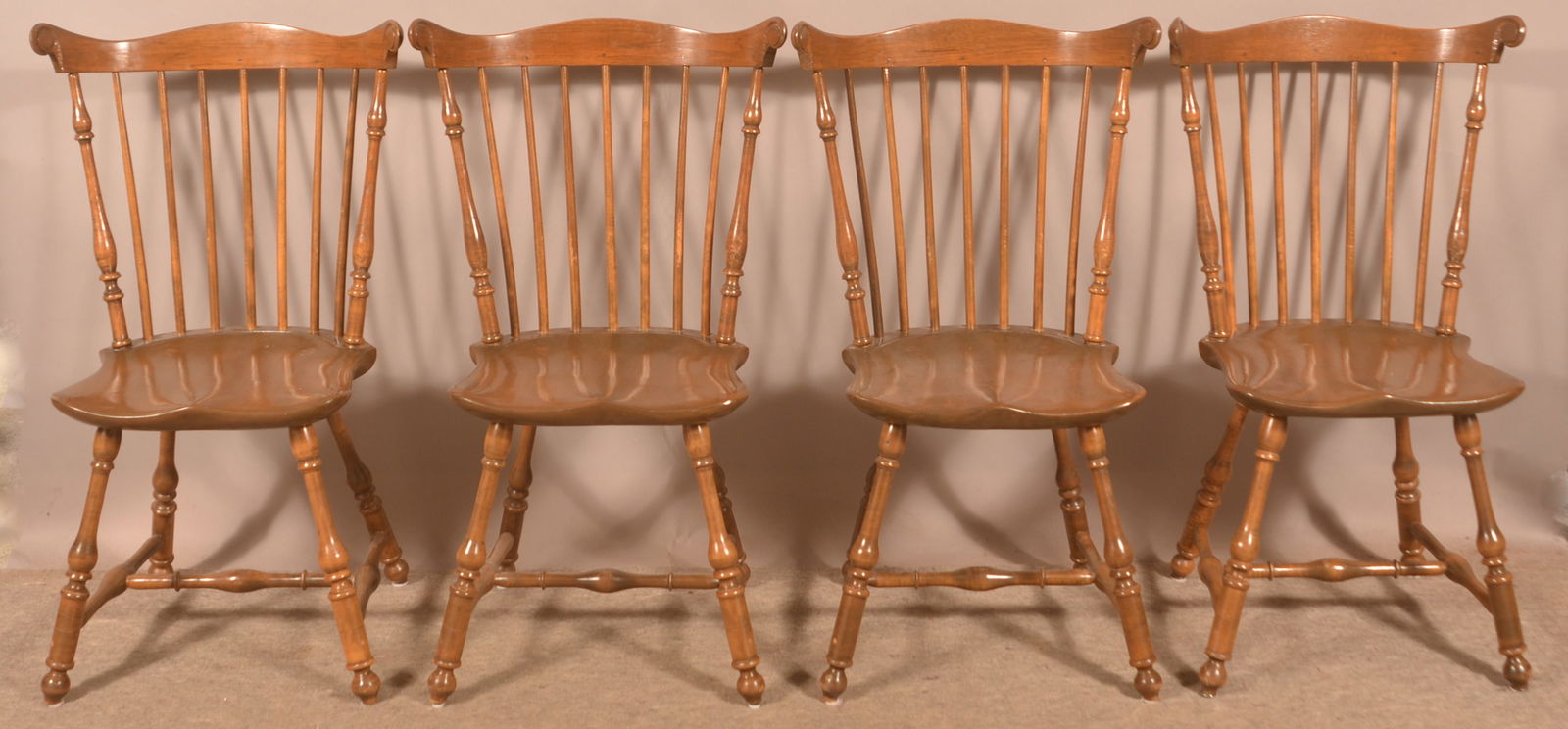 Four Walter Steeley Windsor-Style Side Chairs. (1 of 4)