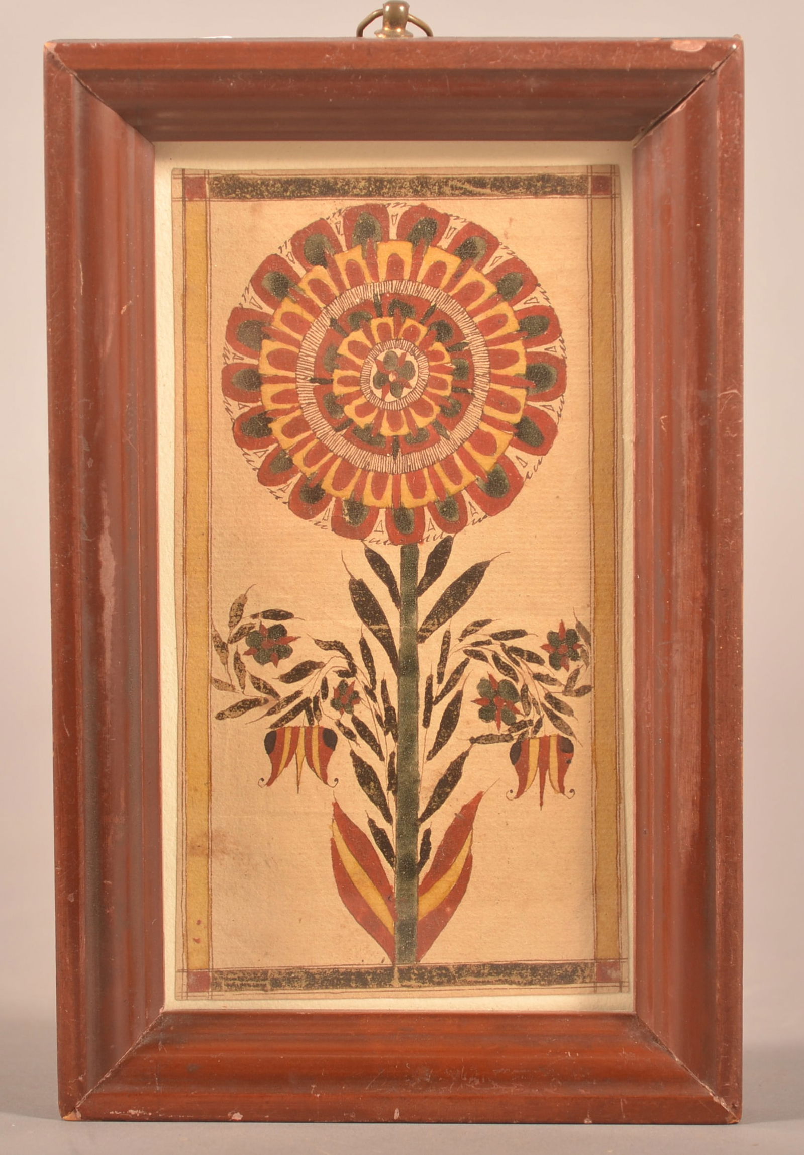 Christian Strenge Watercolor Presentation Fraktur. (1 of 4)