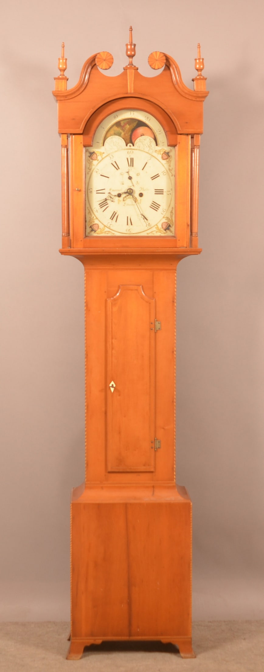 Emanuel Meily Hepplewhite Inlaid Tall Case Clock. (1 of 10)