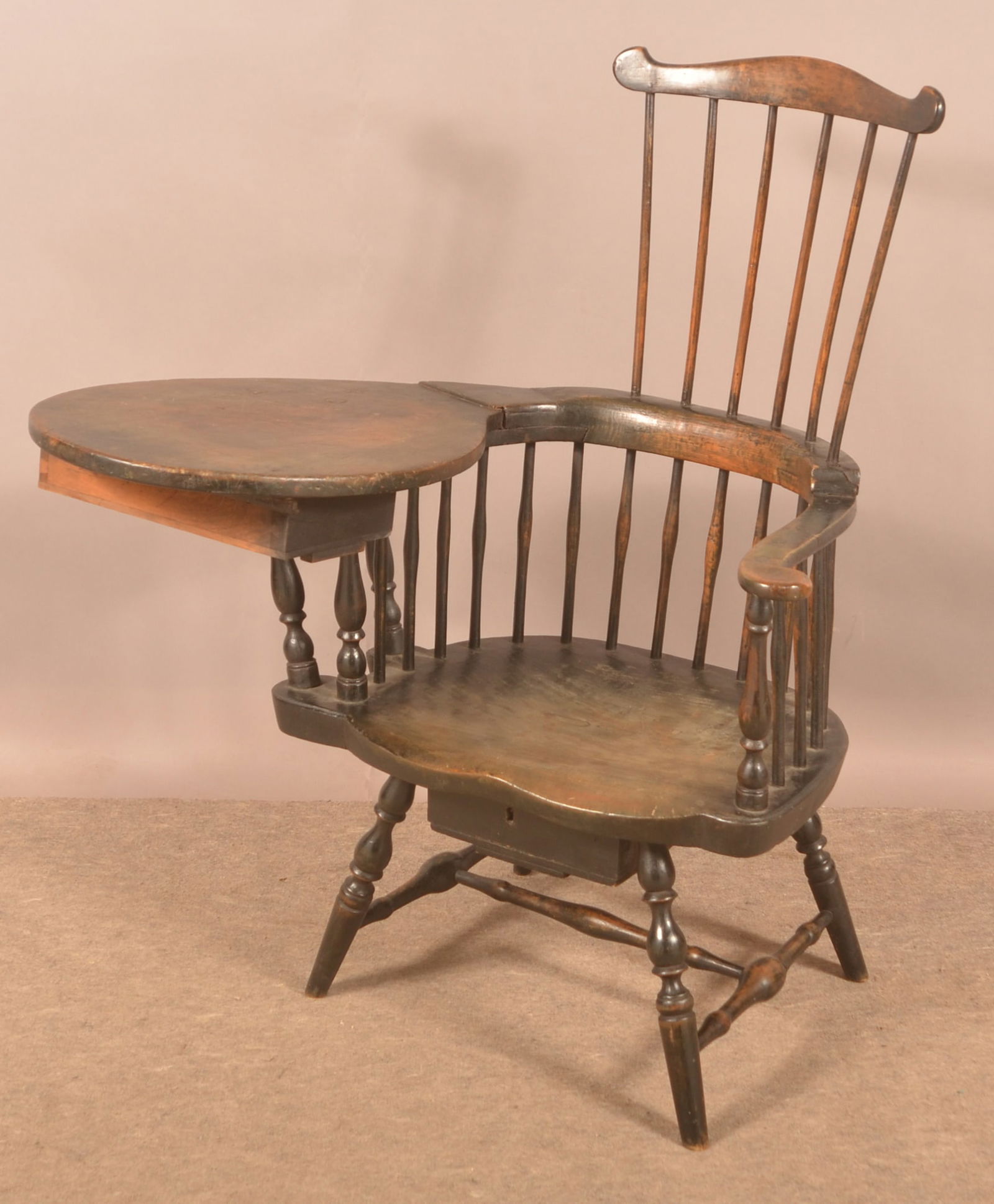 Antique Windsor Writing Armchair. (1 of 5)