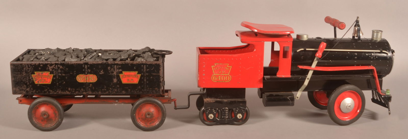 Keystone Railroad Pressed Steel Child's Riding Toy. (1 of 4)