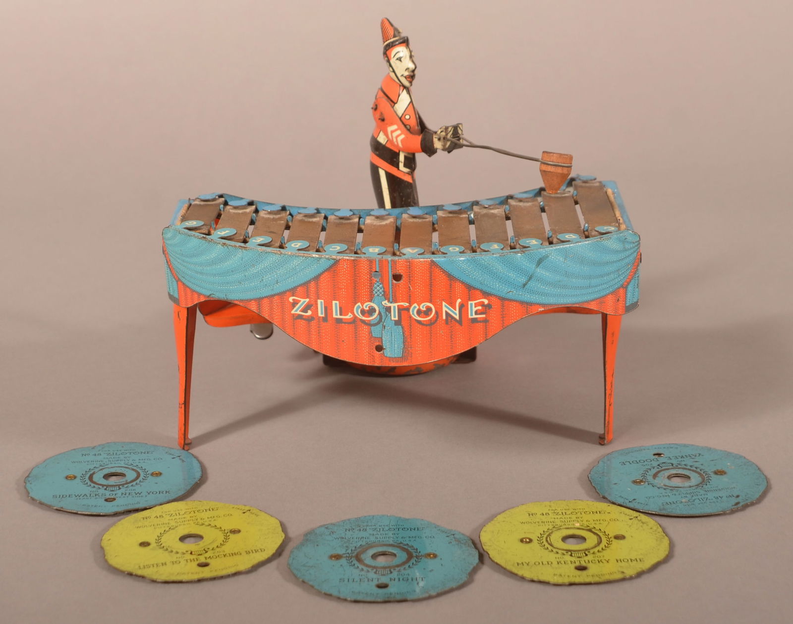 Wolverine No. 48 Zilotone Steel Clown Music Toy. (1 of 4)