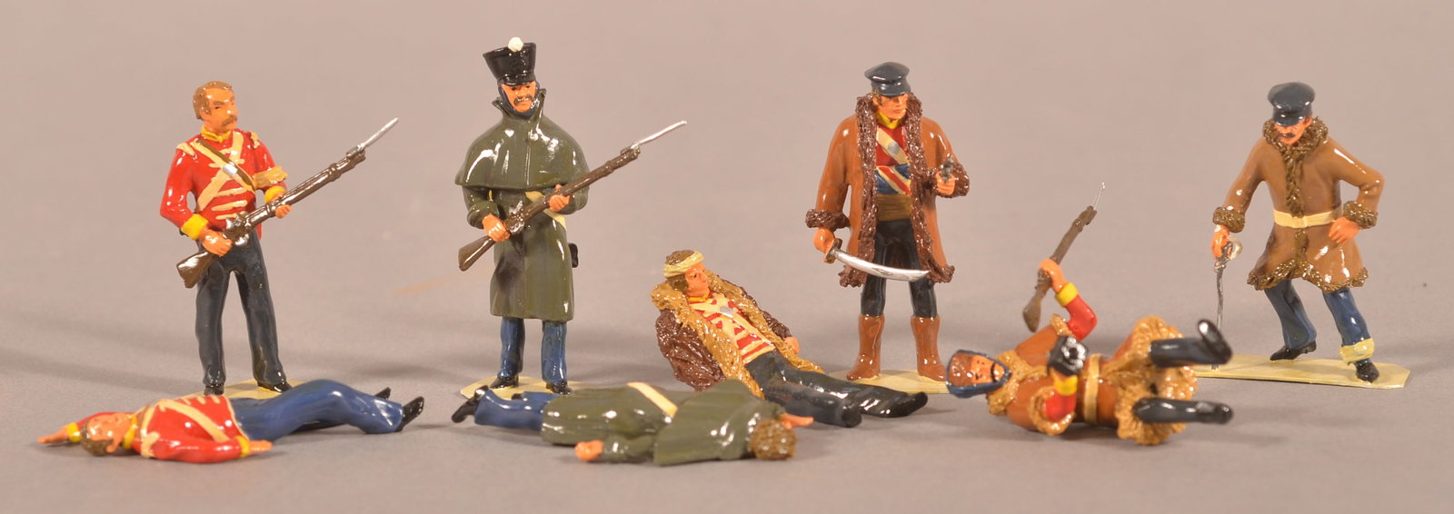 Errol John Studios Lead Soldiers & Civilians: Painted traditional set. Set OCO-EAG-002, GANDAMAK 1842.