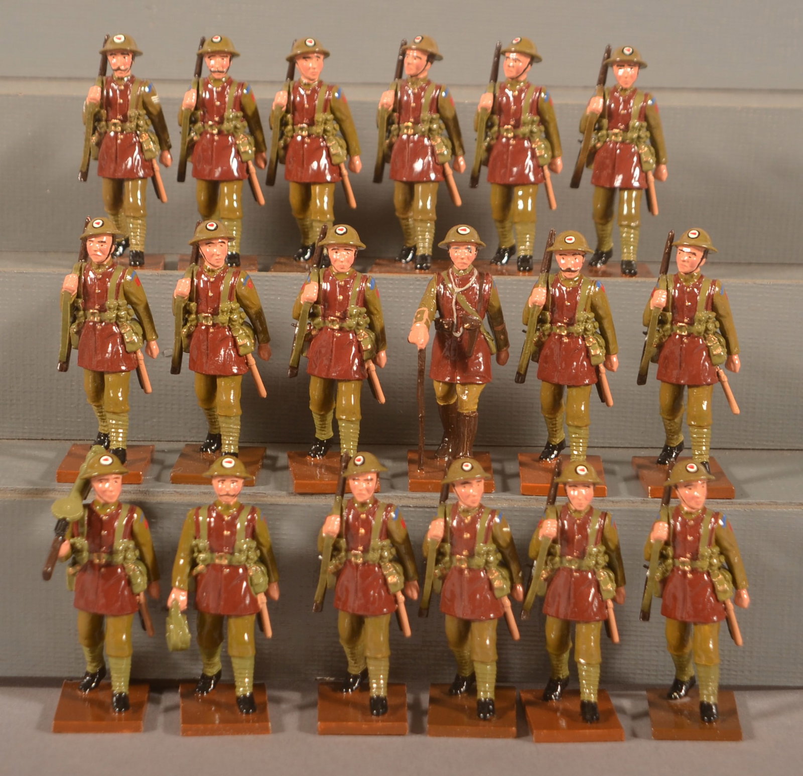 3 WWI Trophy of Wales Miniatures Sets: Set Nos. GW6, GW7, GW8. Excellent condition with wear to boxes from storage.
