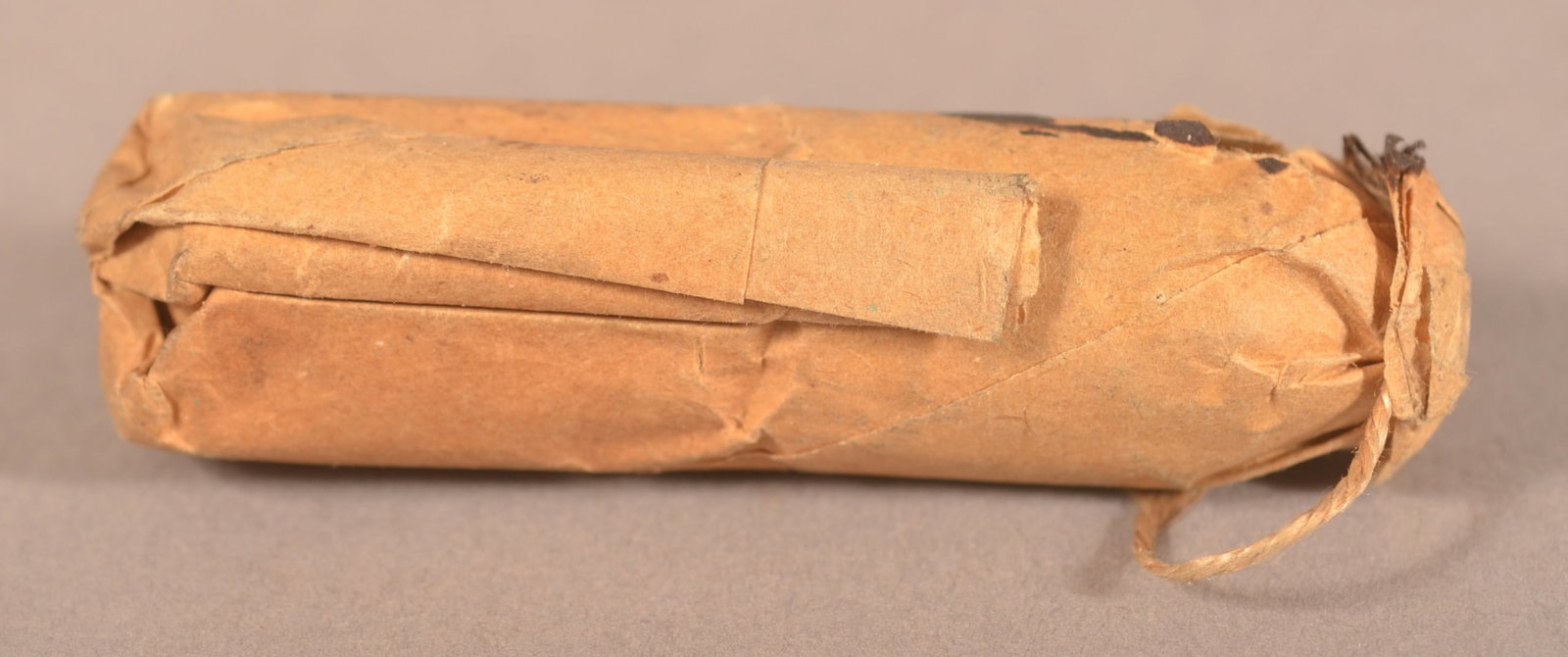 Recovered .58 Musket Bullet with Charge: As-found recovered condition.