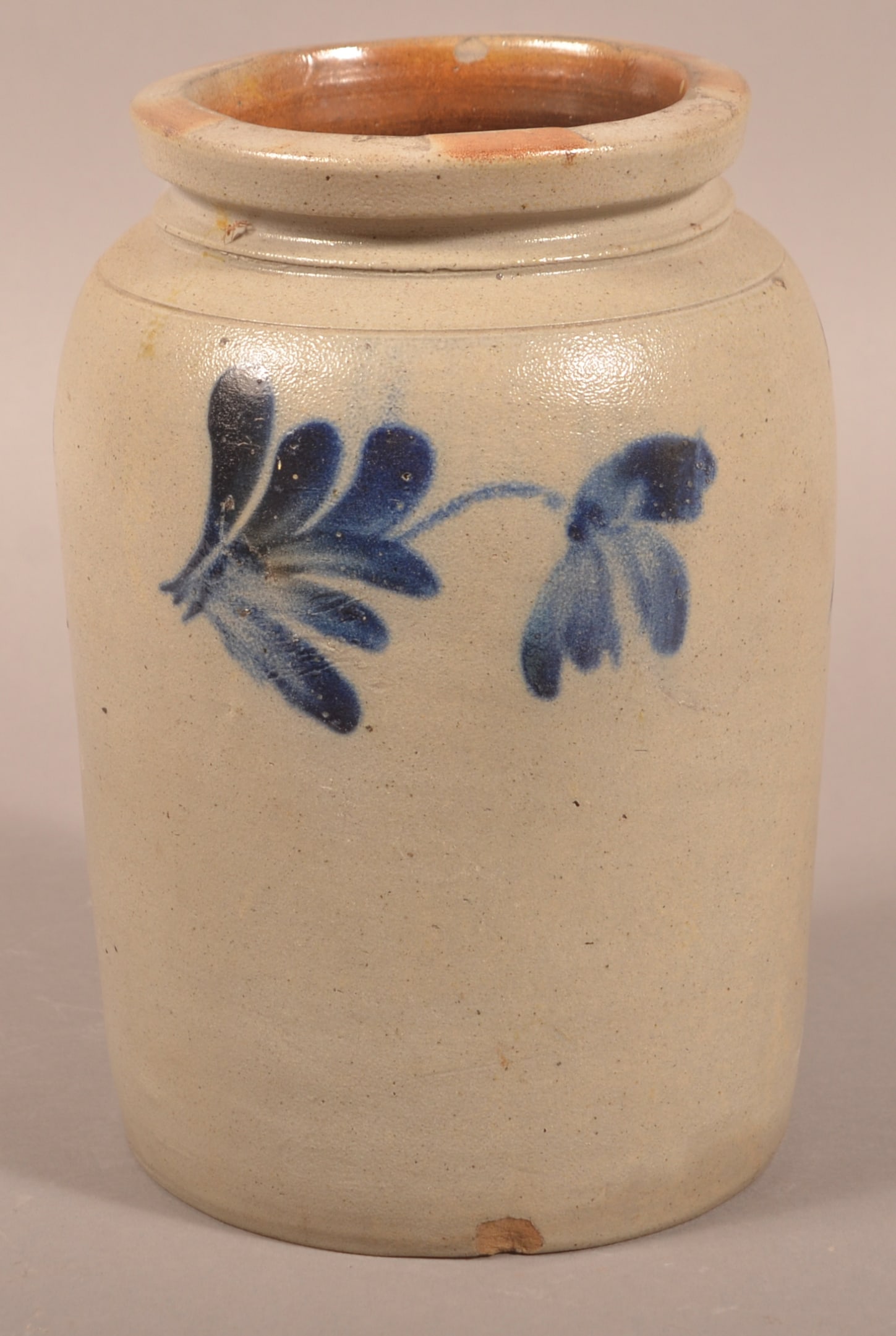 Unsigned 1-Gal. Stoneware Jar. (1 of 3)