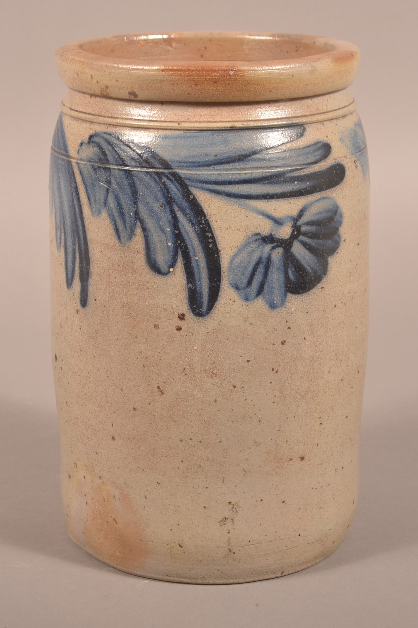 1-Gal. Straight-Sided Stoneware Jar. (1 of 2)