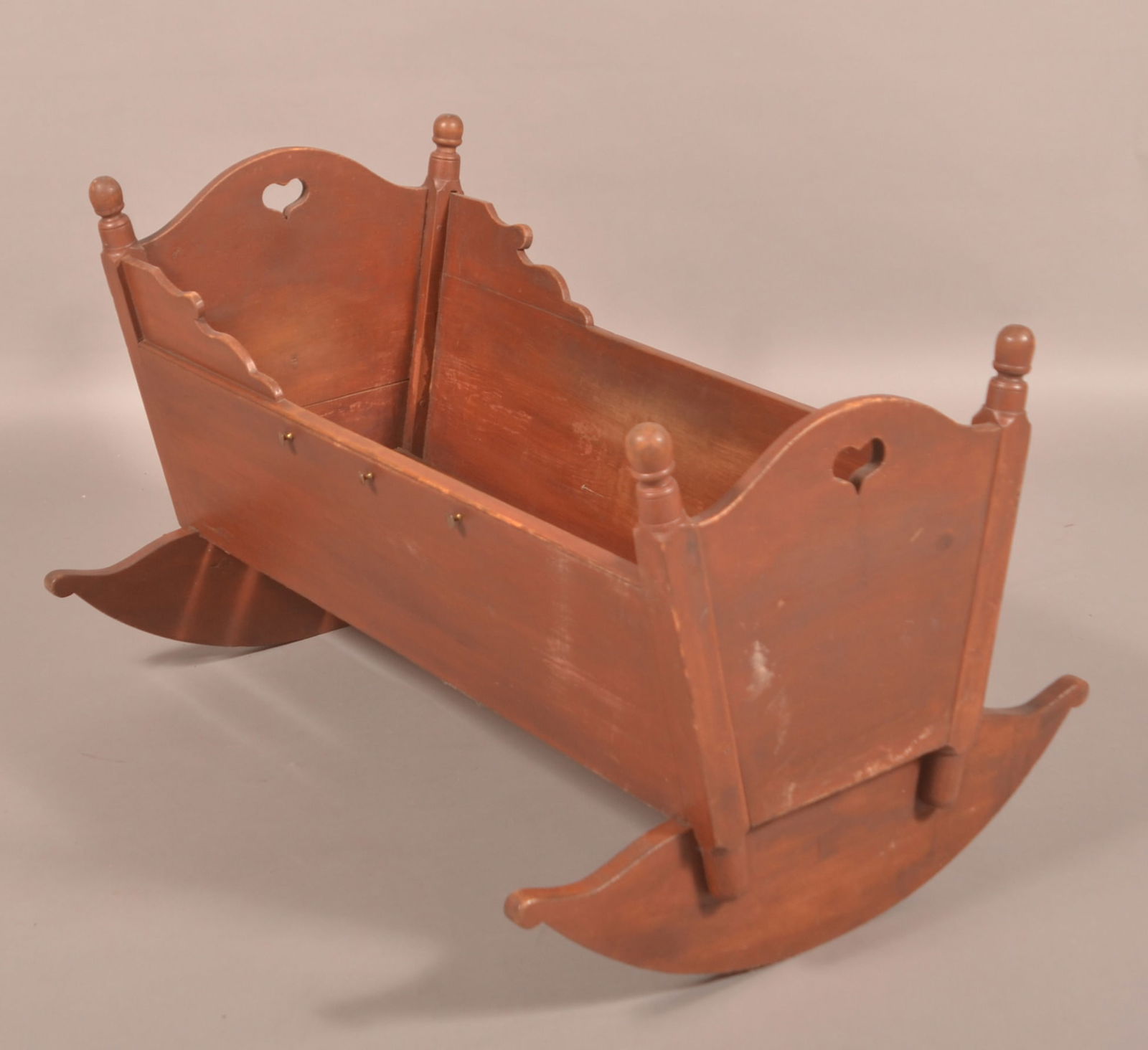 Pennsylvania Sheraton Cherry Rocking Cradle. (1 of 3)