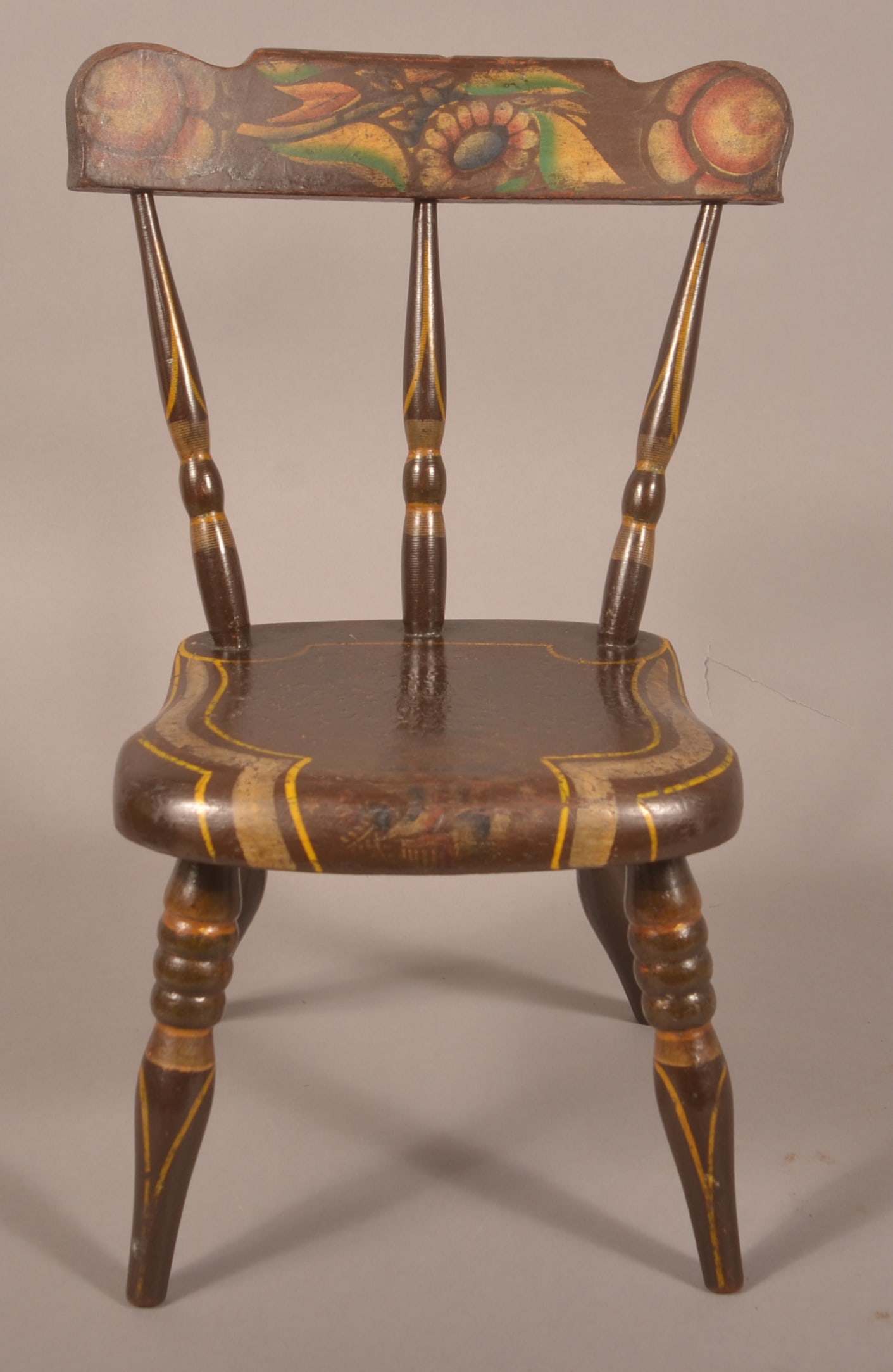 Pennsylvania Spindle-Back Miniature Side Chair. (1 of 4)