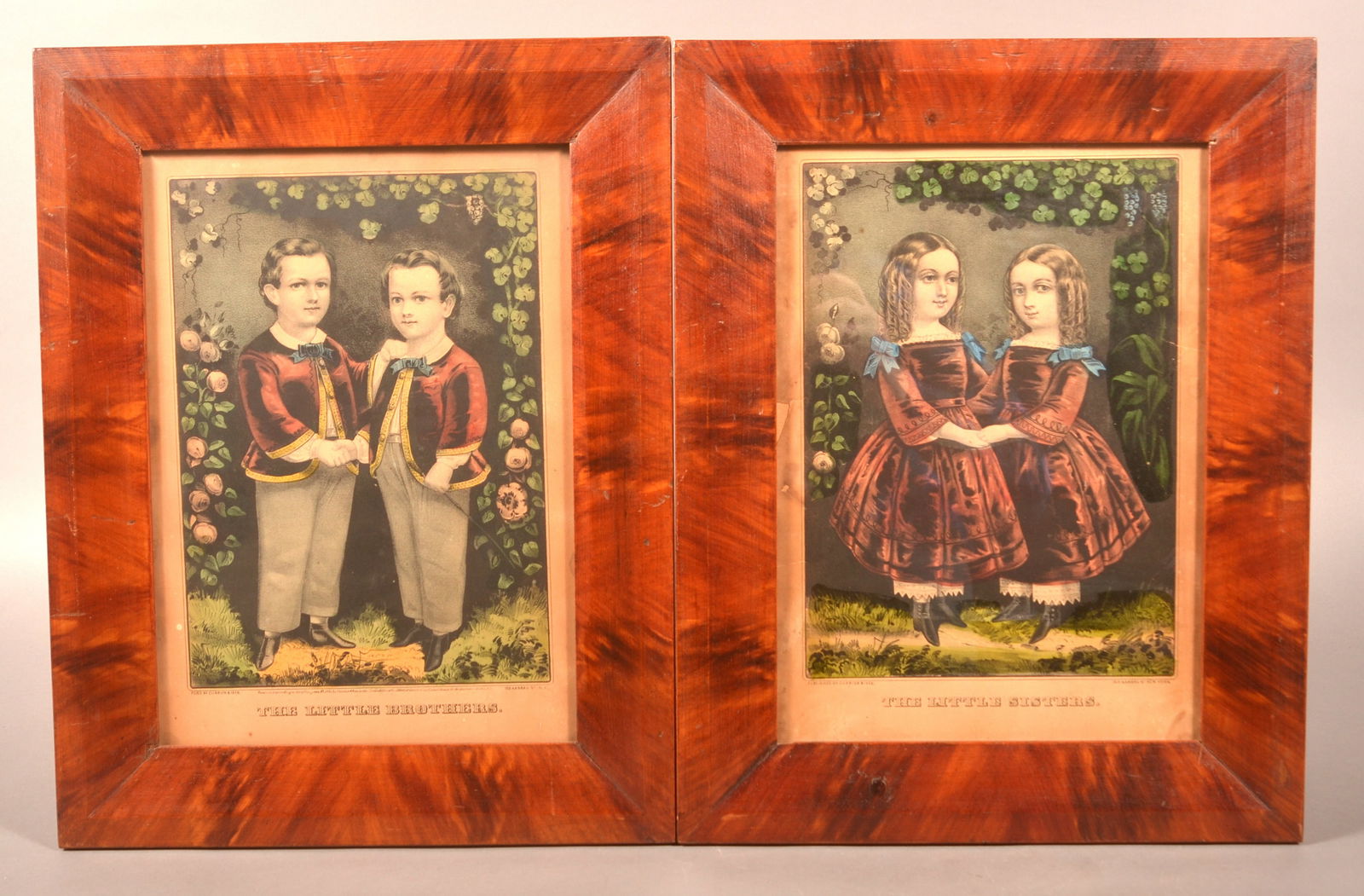 Fine Pair of PA Grain Painted Softwood Frames. (1 of 4)