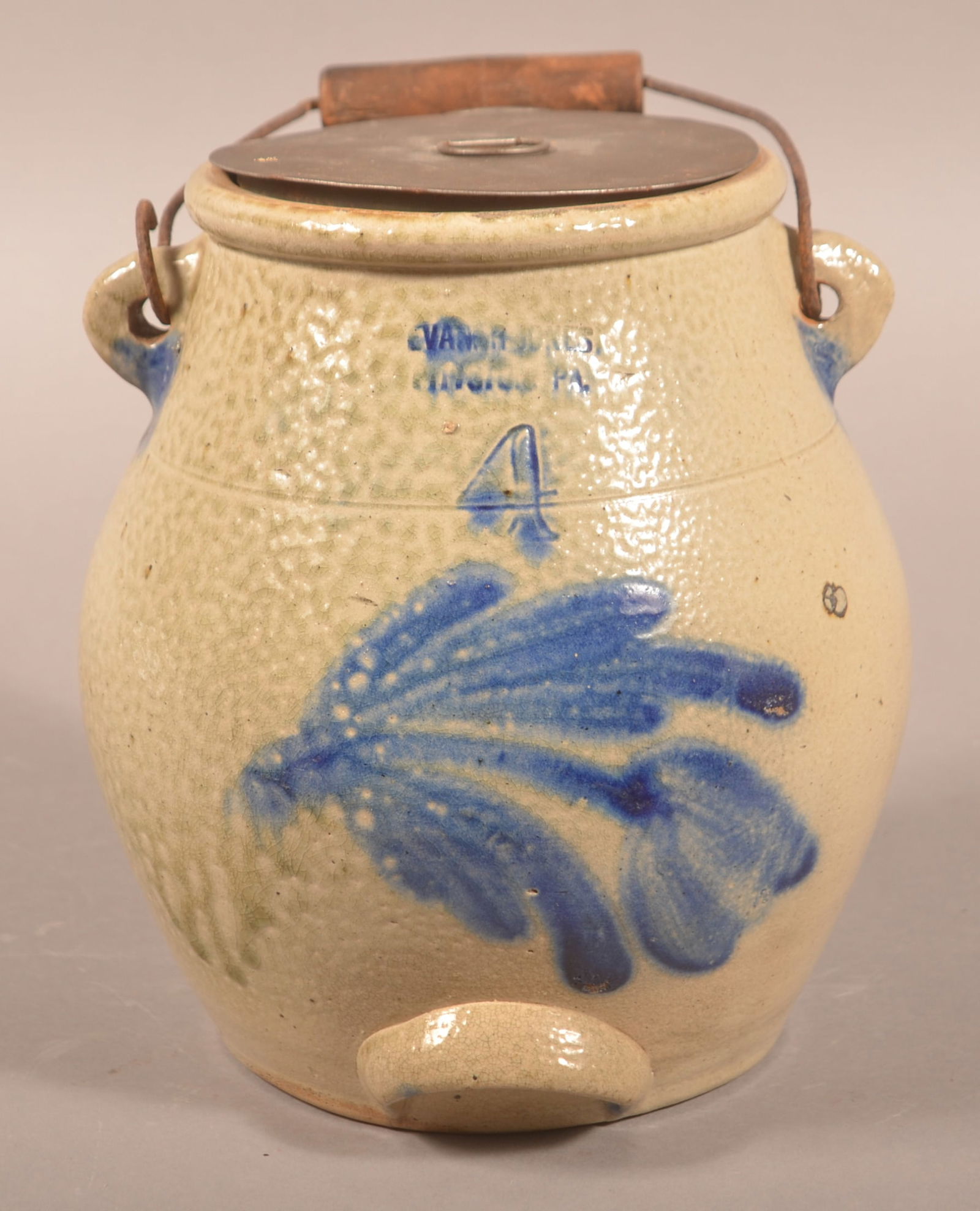 E.R. Jones, Pittston, PA 1-Gal. Batter Jug. (1 of 5)