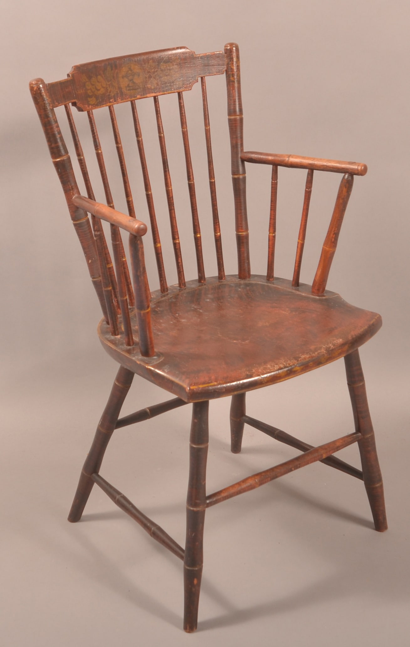 Pennsylvania Early 19th C. Windsor Armchair. (1 of 5)
