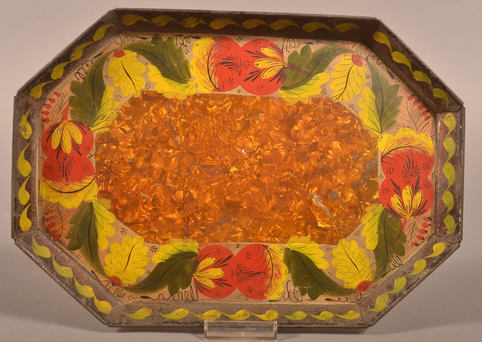 Pennsylvania Early 19th Century Toleware Tray. (1 of 3)