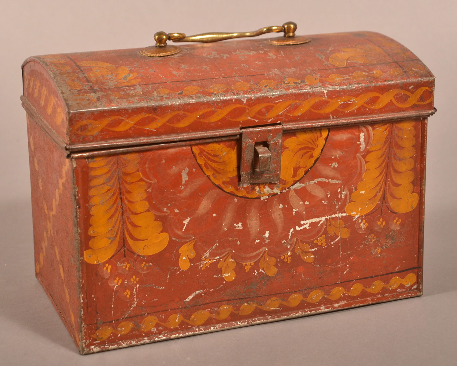 Pennsylvania 19th Century Toleware Document Box. (1 of 4)