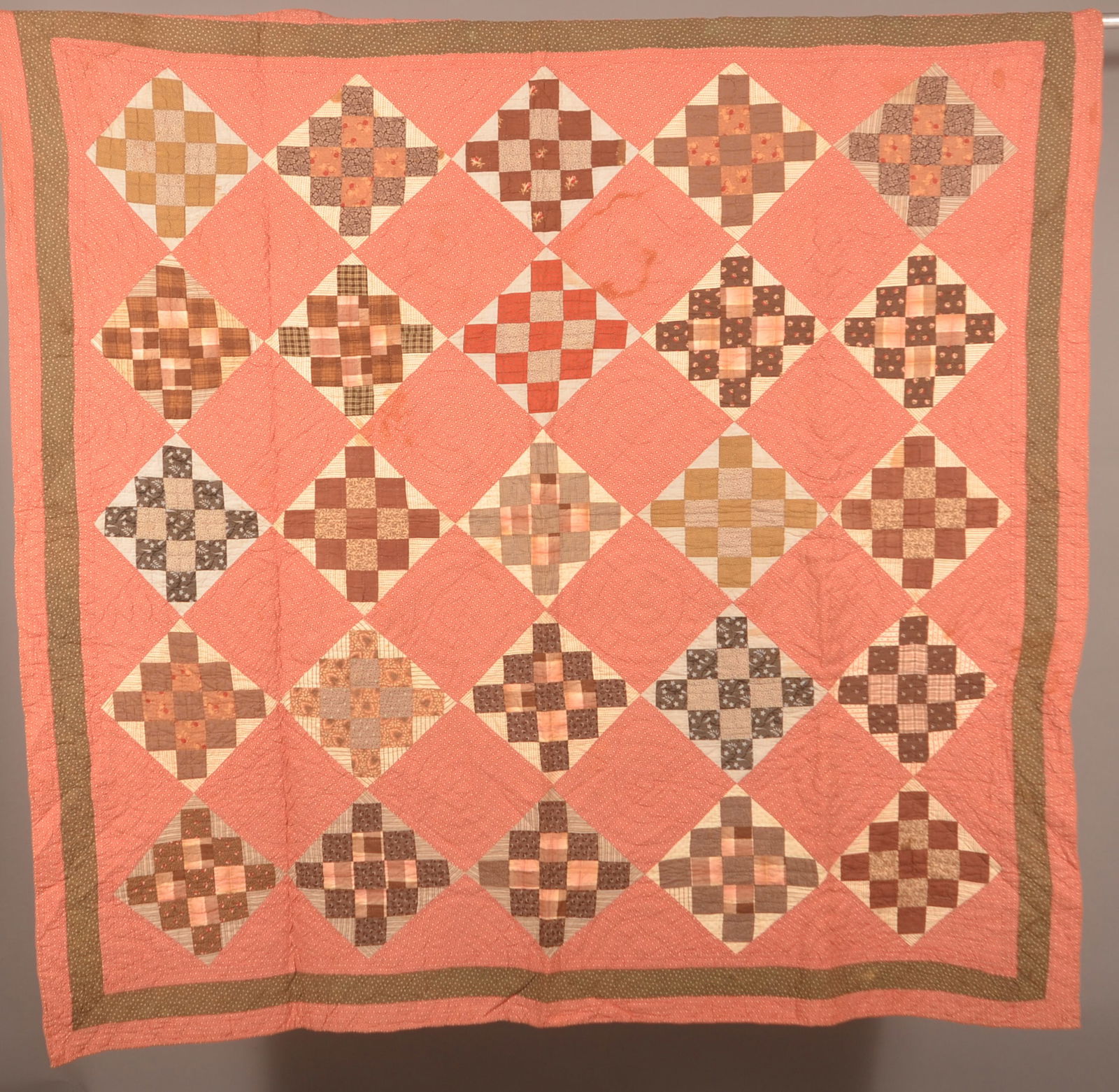 Antique PA Geometric Pattern Patchwork Quilt. (1 of 6)