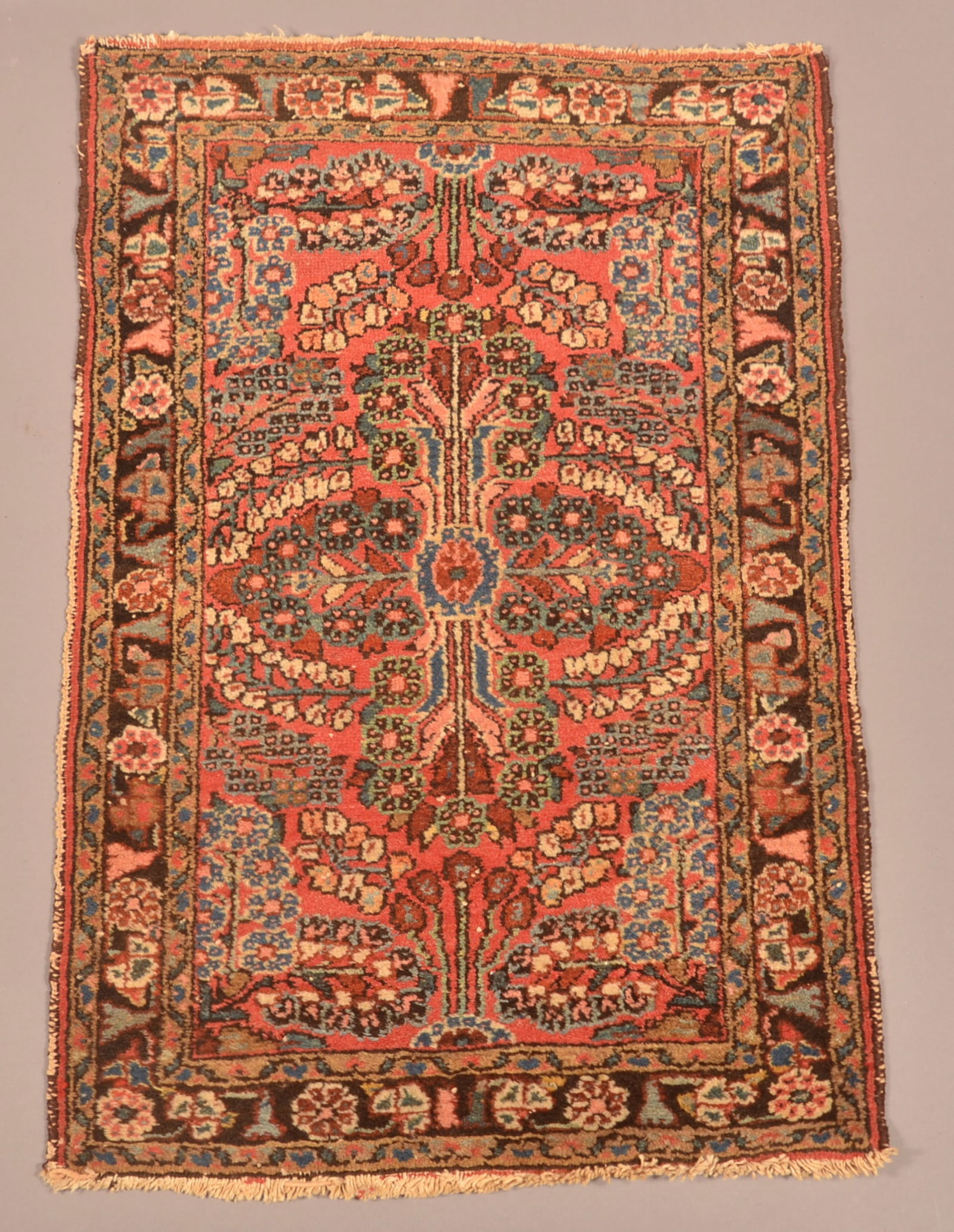 Antique Floral Pattern Oriental Area Rug. (1 of 5)