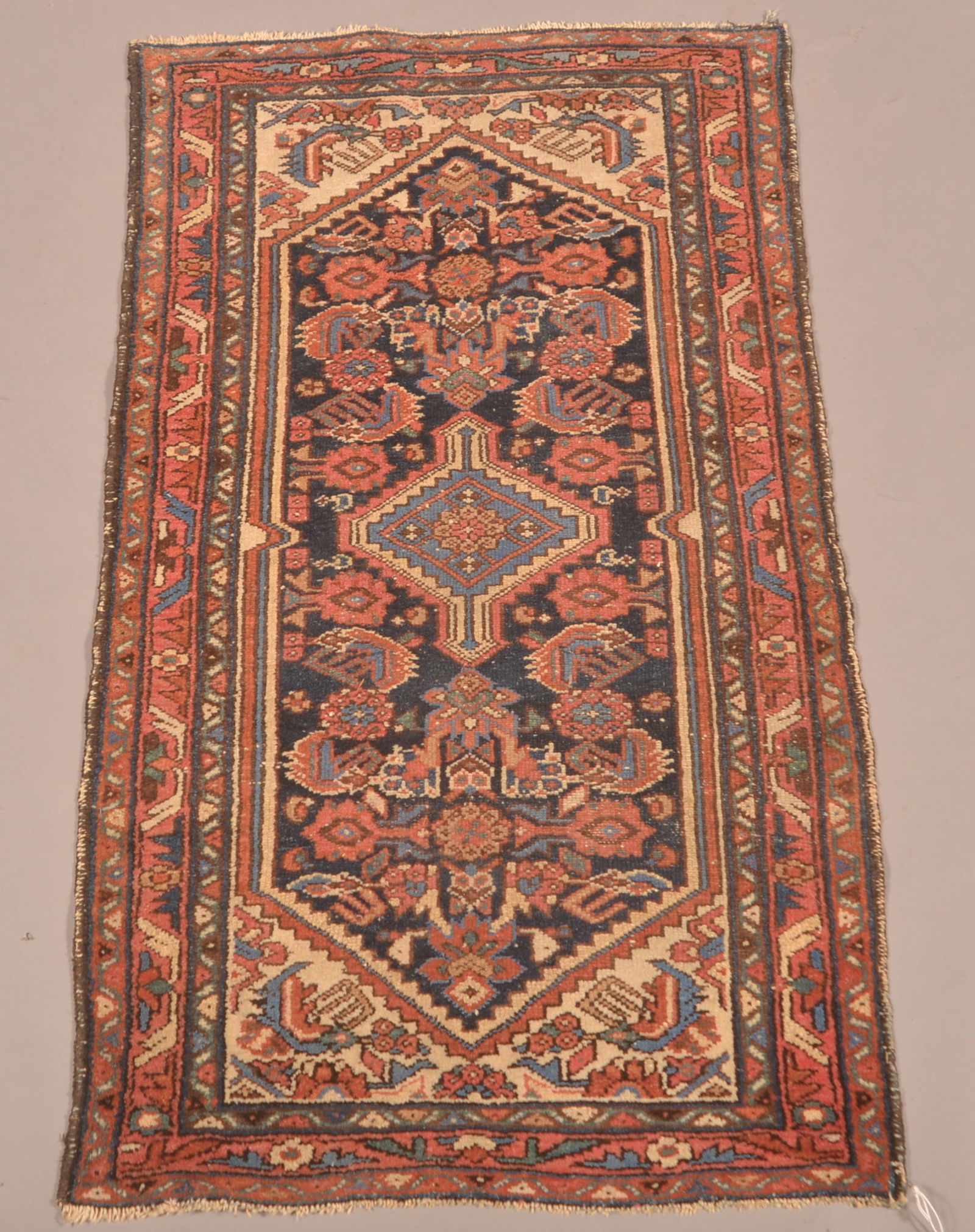 Antique Geometric Pattern Oriental Area Rug. (1 of 6)