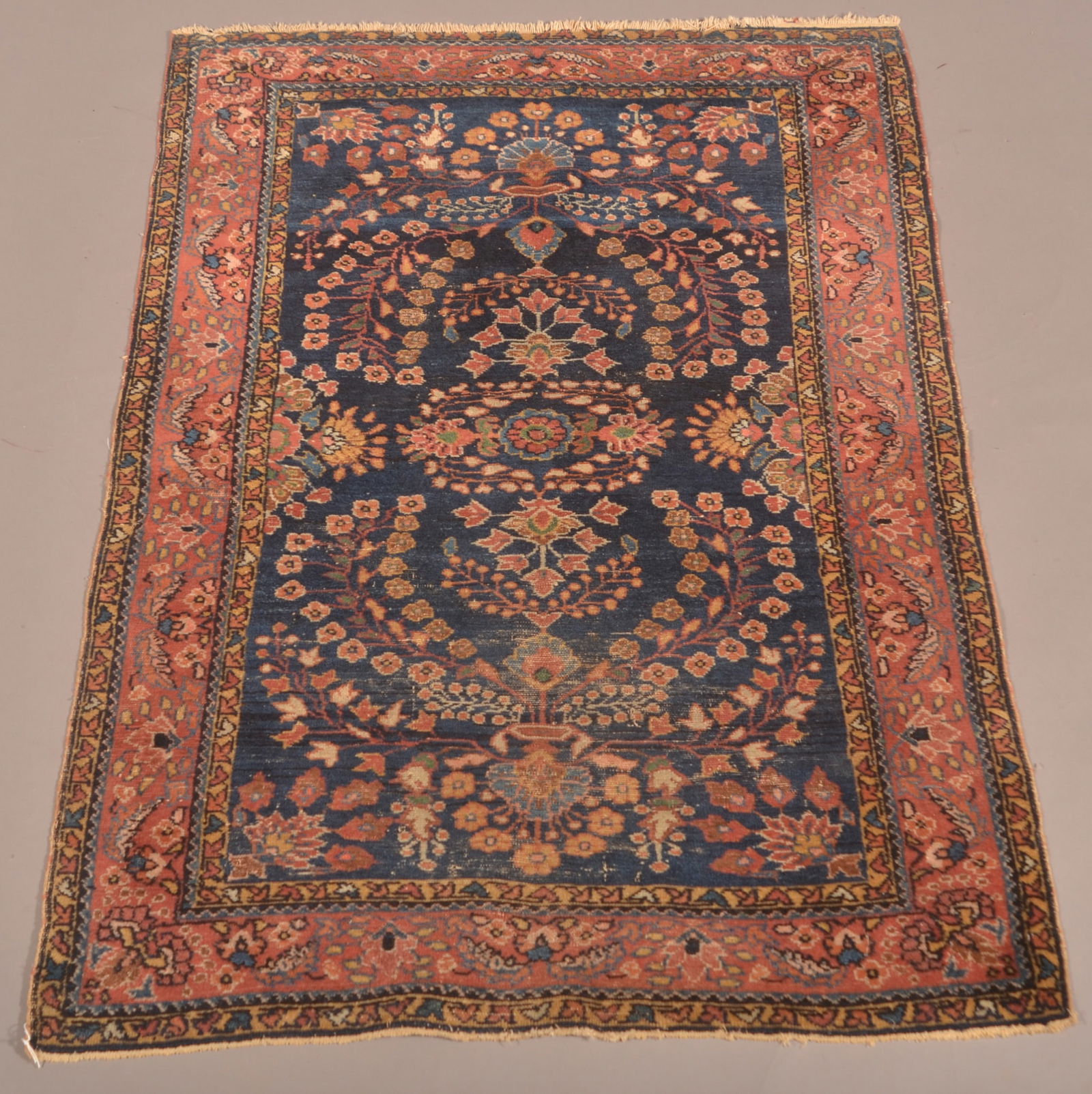 Antique Floral Pattern Oriental Area Rug. (1 of 5)
