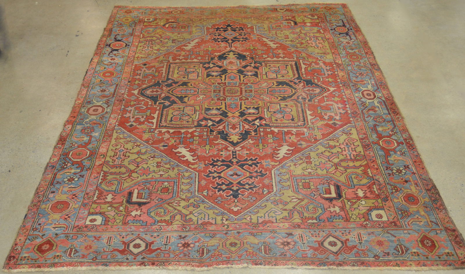 Antique Geometric Pattern Oriental Room Sz. Rug. (1 of 8)