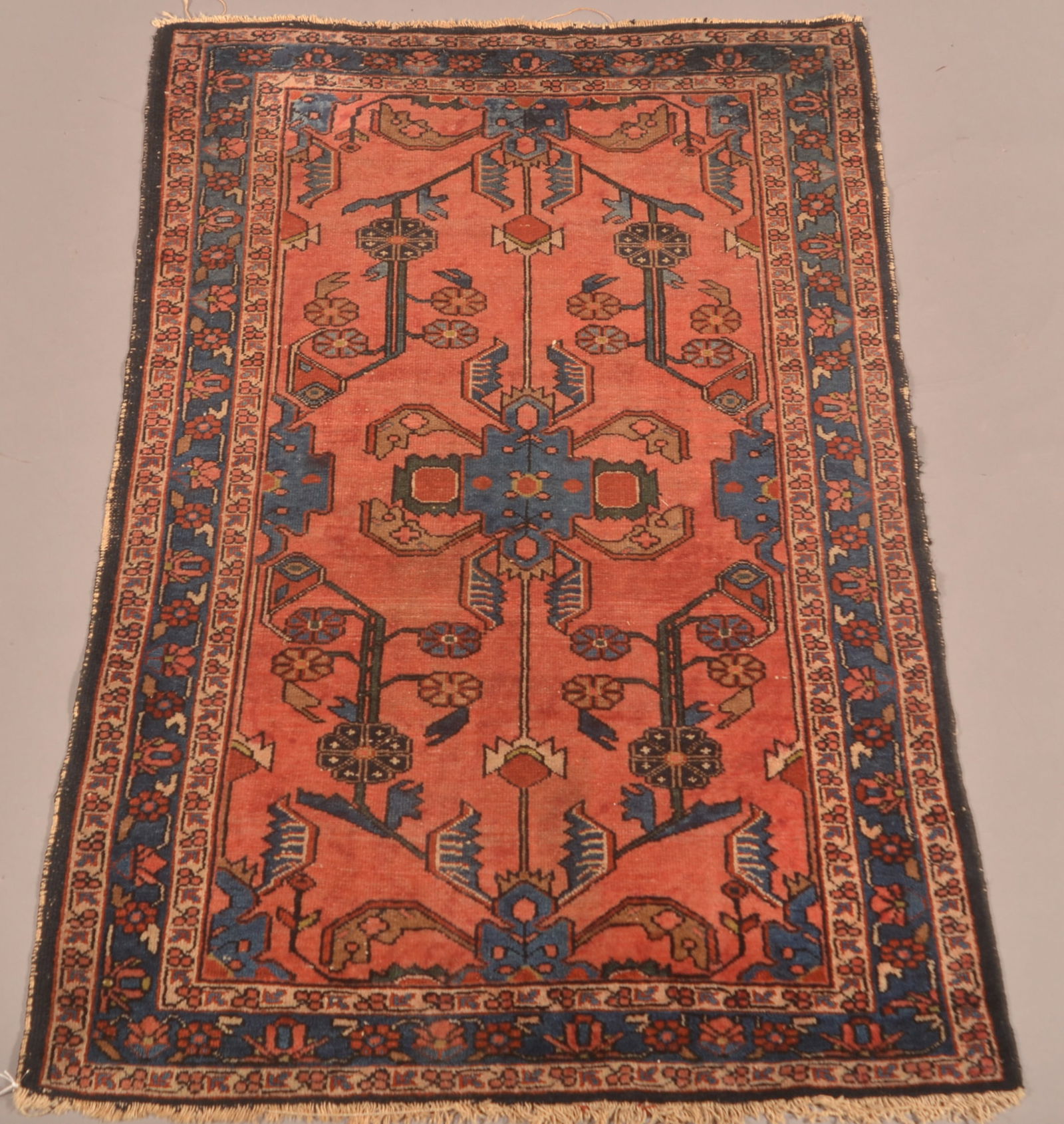 Antique Floral Pattern Oriental Area Rug. (1 of 6)