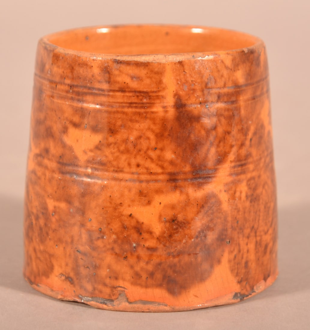 Adams Co., PA 19th C. Glazed Redware Mug. (1 of 3)