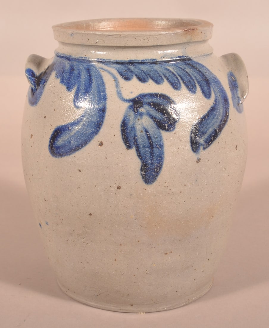 Freehand-Decorated Baltimore, MD Storage Crock. (1 of 4)