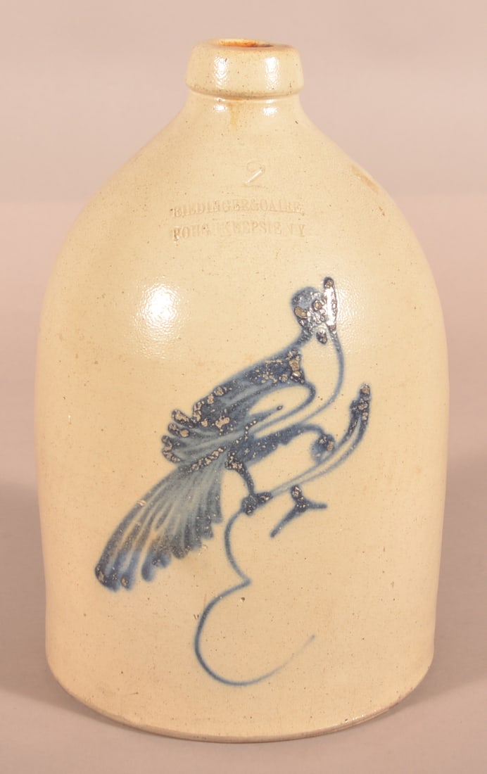 Riedinger and Caire, Poughkeepsie, NY Bird Jug. (1 of 4)