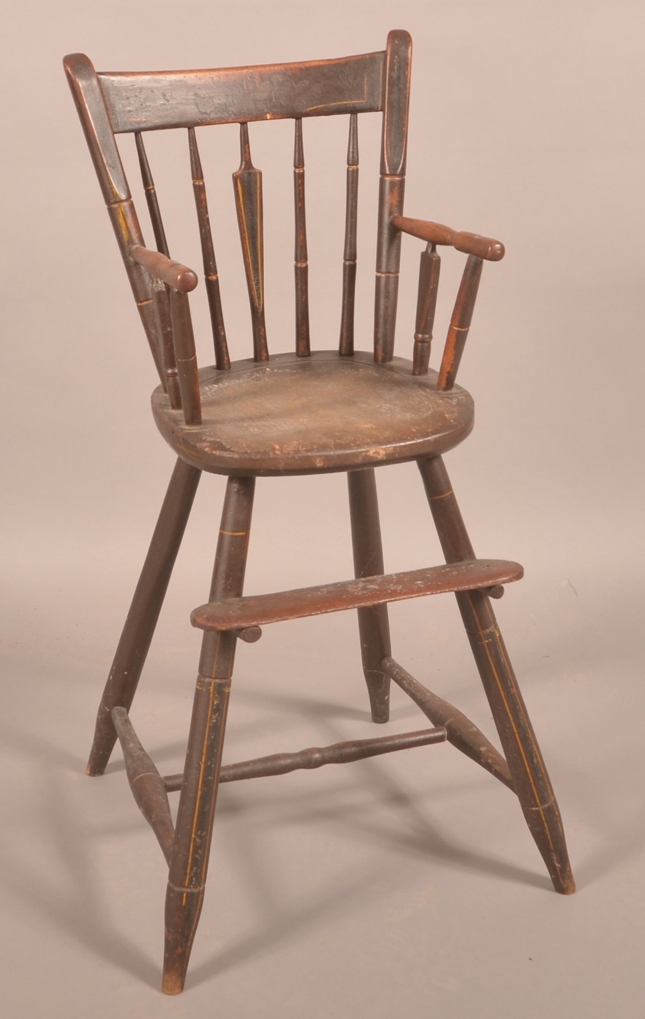 Pennsylvania 19th C. Paint-Decorated Highchair. (1 of 4)