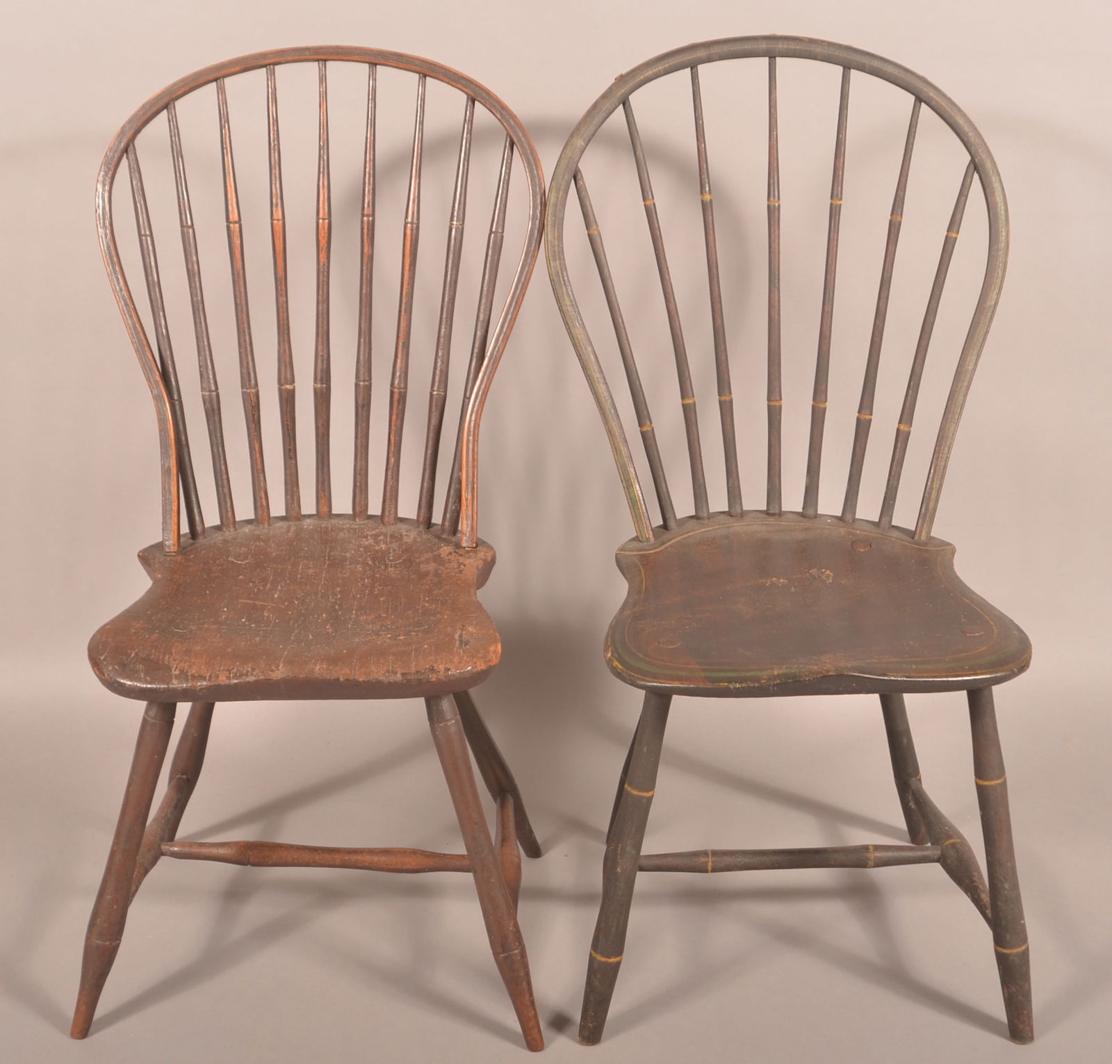 Two Various PA Windsor Bow-Back Side Chairs. (1 of 4)