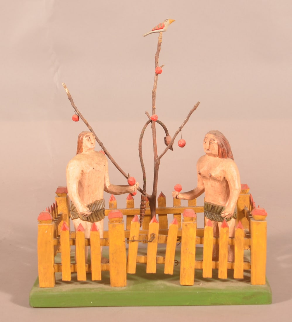 Strawser 1994 Folk Art Schimmel-Type Carving. (1 of 3)