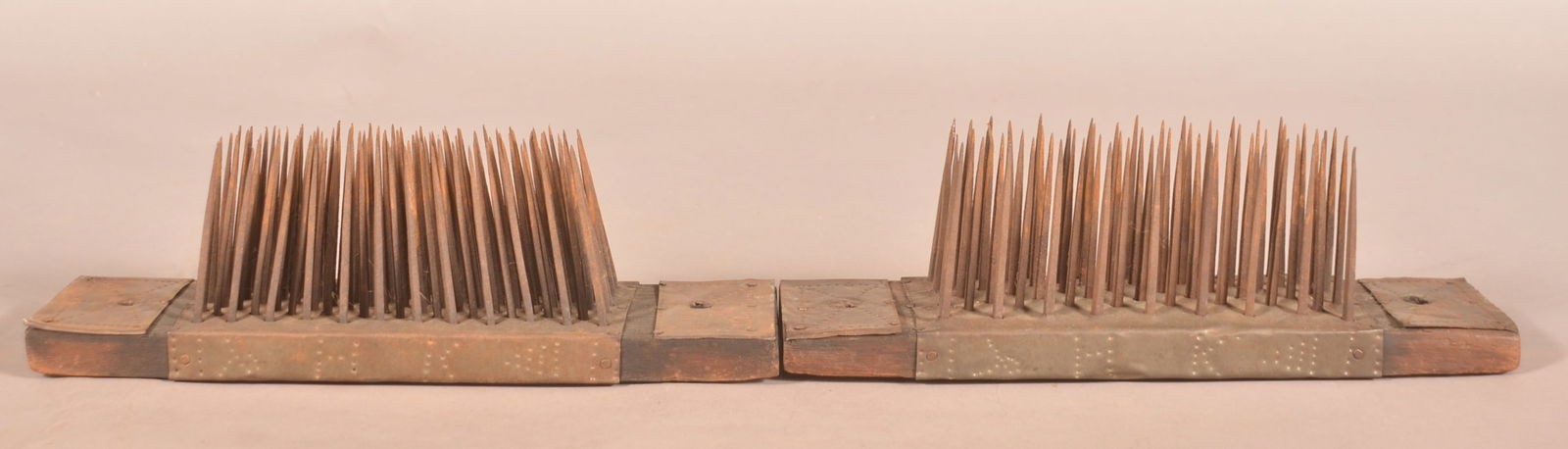 Set of Two Signed & Dated 19th C. PA Hatchels. (1 of 6)