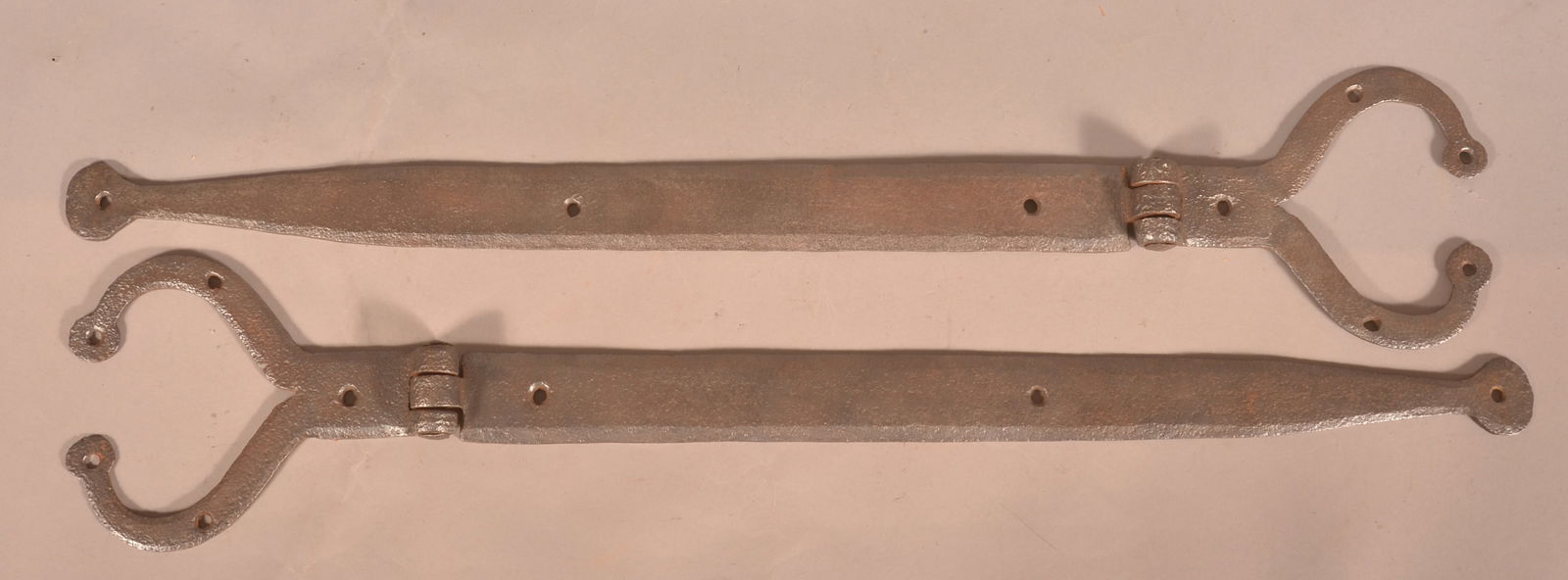 Rare Pair of Heart-Shaped Barn Hinges. (1 of 3)
